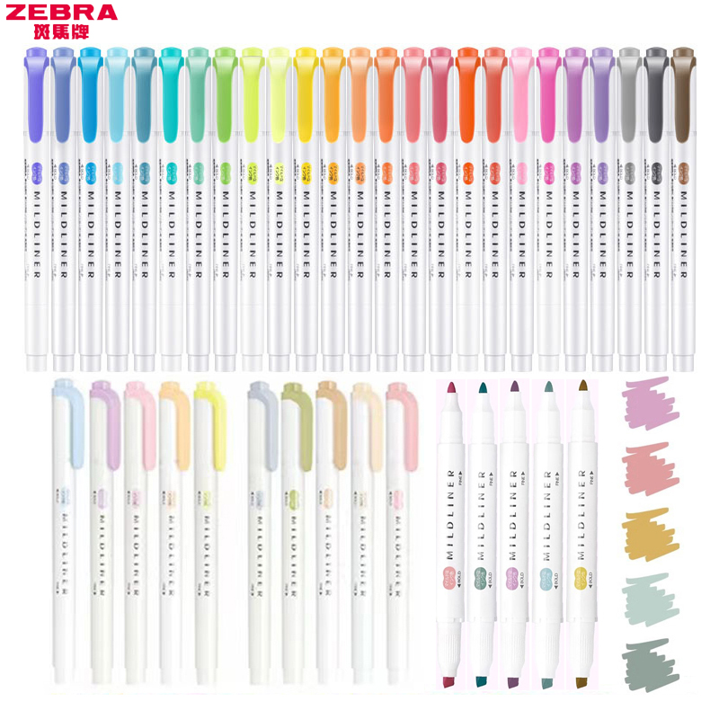 Zebra Pen Sarasa - 1/3pcs ZEBRA MILDLINER WKT7 Highlighter Pens,Multi-Colors
