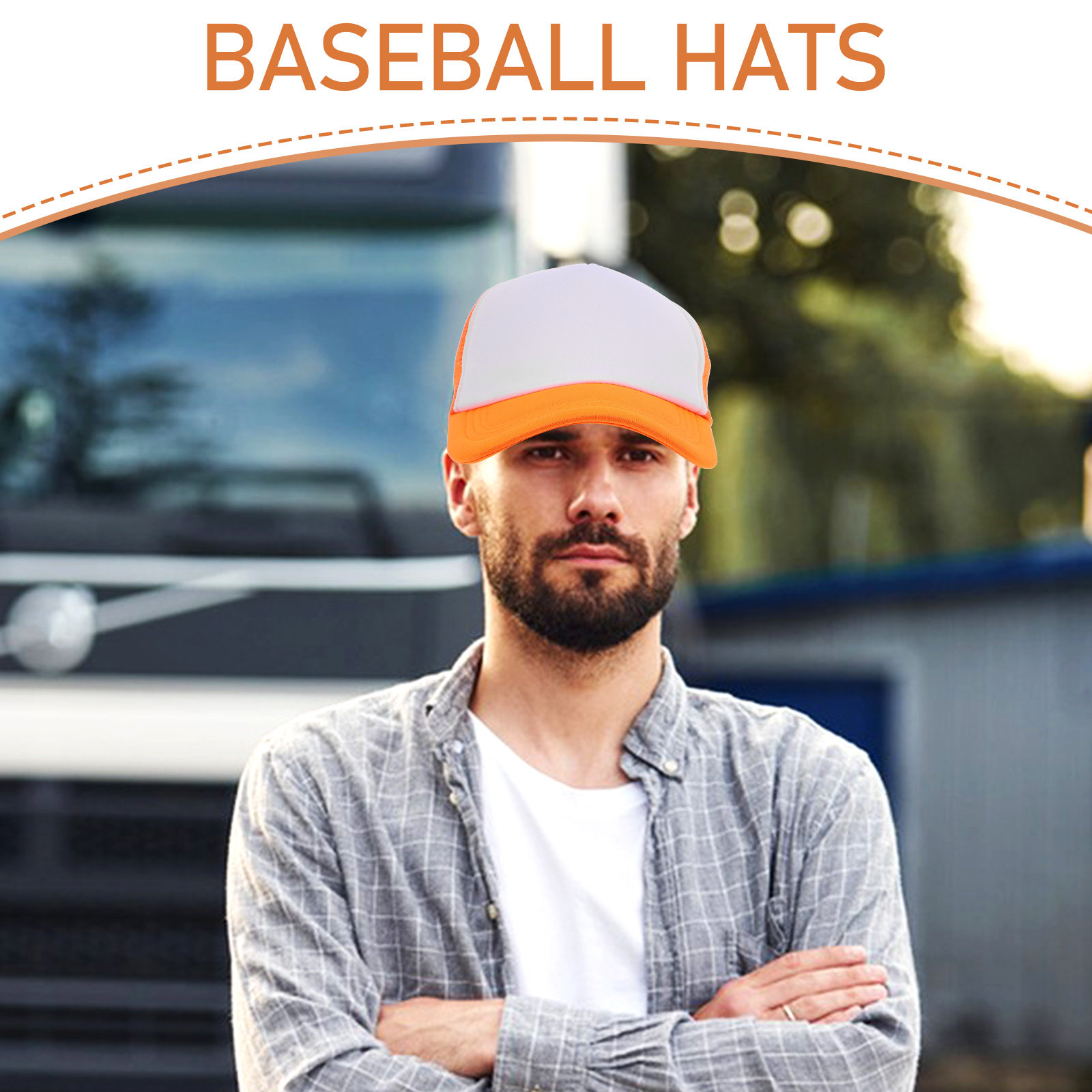 10Pcs Blank Mesh Baseball Caps - Hat Sublimation Blank 评论和价格