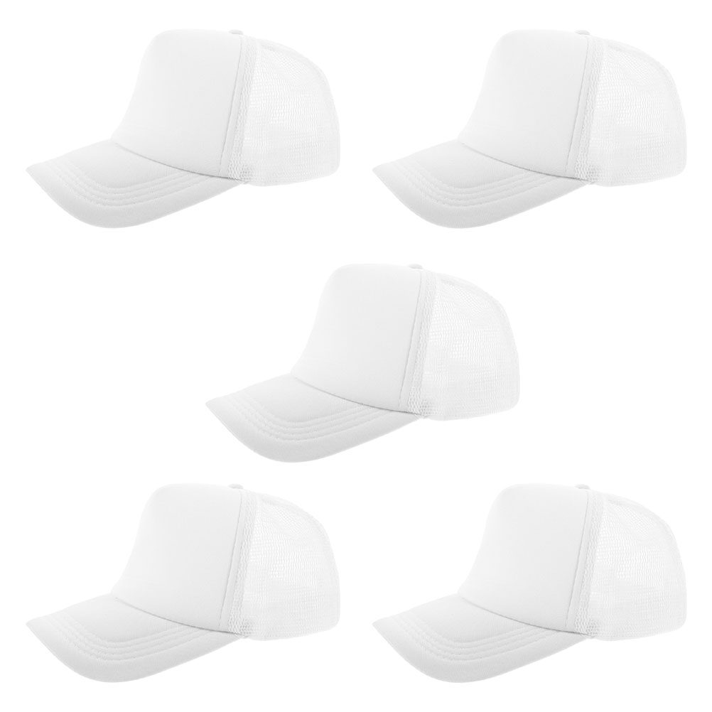 5Pcs Blank Mesh Baseball Cap D - Hat Sublimation Blank 评论和价格