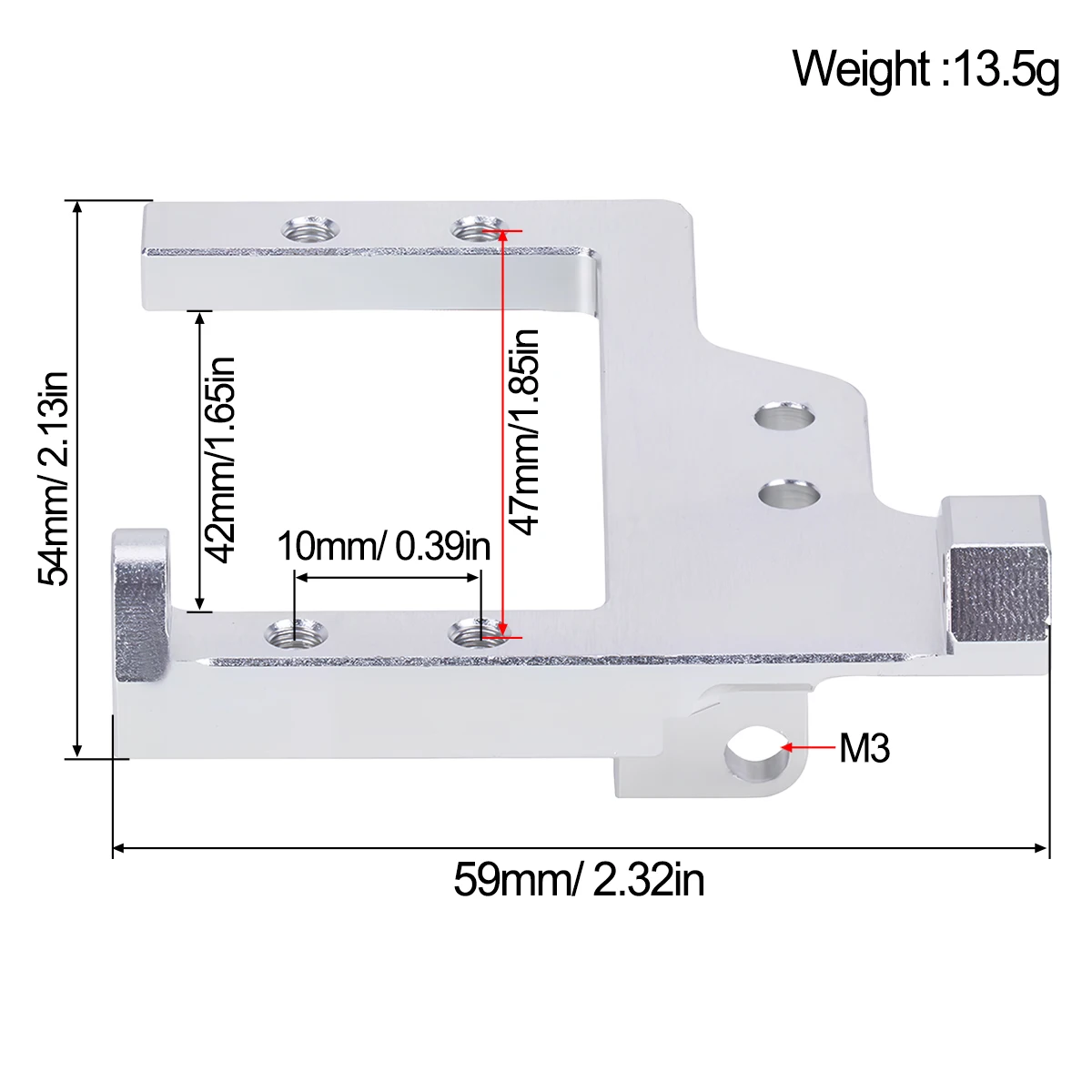 1PC Aluminum Servo Mount Brack - Metal Photo Panel 评论和价格
